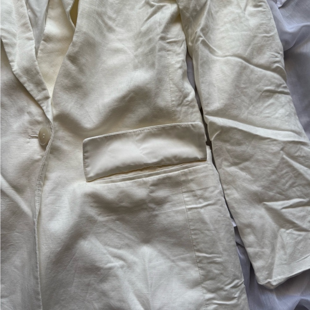 H&M Linen-Blend Blazer - Picture 4 of 8